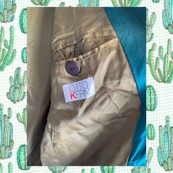 Otto kern vintage women’s silk bomber jacket M - Picture 8 of 9